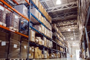 laser label and labels on roll storage warehouse