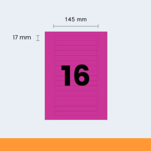 Pink laser labels