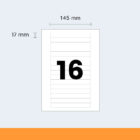 16 labels per A4 laser label sheet