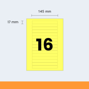 Yellow Laser labels