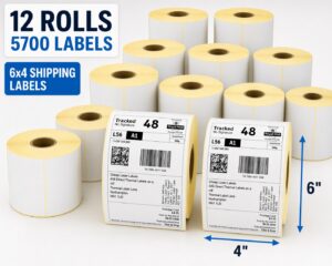 4x6 direct thermal labels on a roll