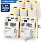 4x6 shipping labels on a roll, direct thermal labels